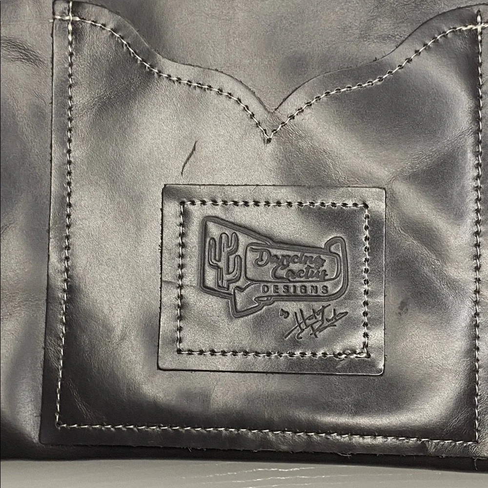 NWOT Dancing Cactus Designs Leather Hair Hide Bag - Picture 9 of 16